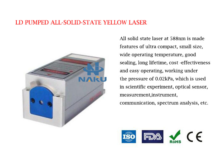 588nm High Stability Yellow Laser 1~50mW